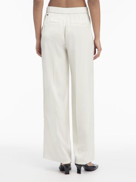 TECH SATIN STRAIGHT LEG PANT