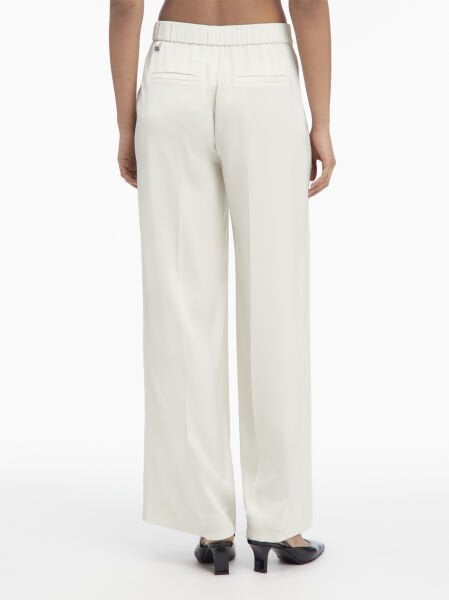 TECH SATIN STRAIGHT LEG PANT