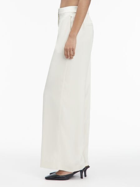 TECH SATIN STRAIGHT LEG PANT