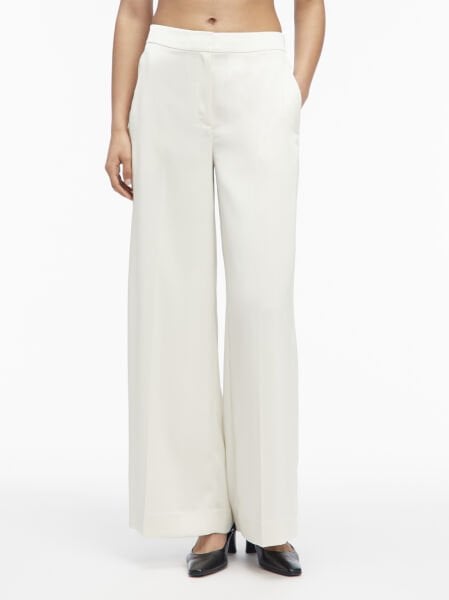 TECH SATIN STRAIGHT LEG PANT