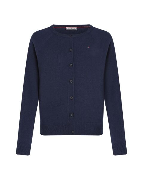 WOOL CASH C-NK LS CARDIGAN