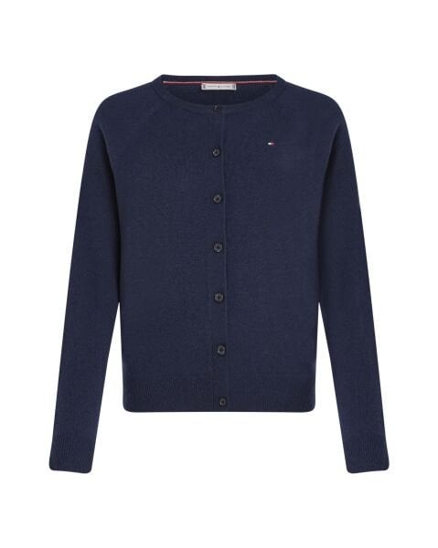 WOOL CASH C-NK LS CARDIGAN