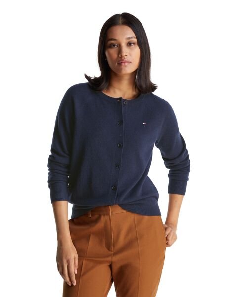 WOOL CASH C-NK LS CARDIGAN