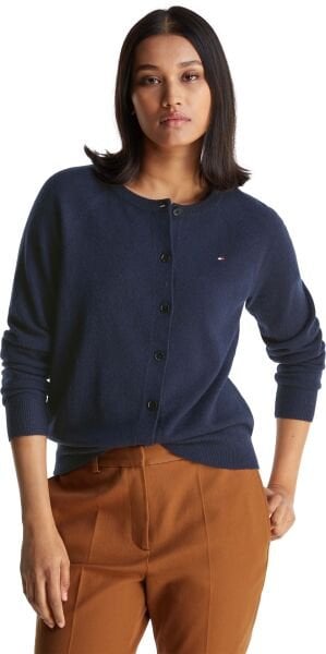 WOOL CASH C-NK LS CARDIGAN