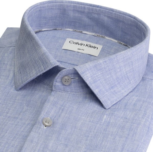 LINEN SOLID SLIM SHIRT