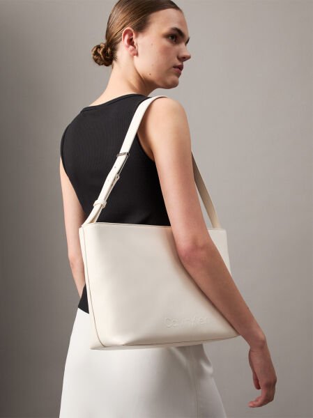 EMBOSSED LOGO MEDIUM SHOPPER