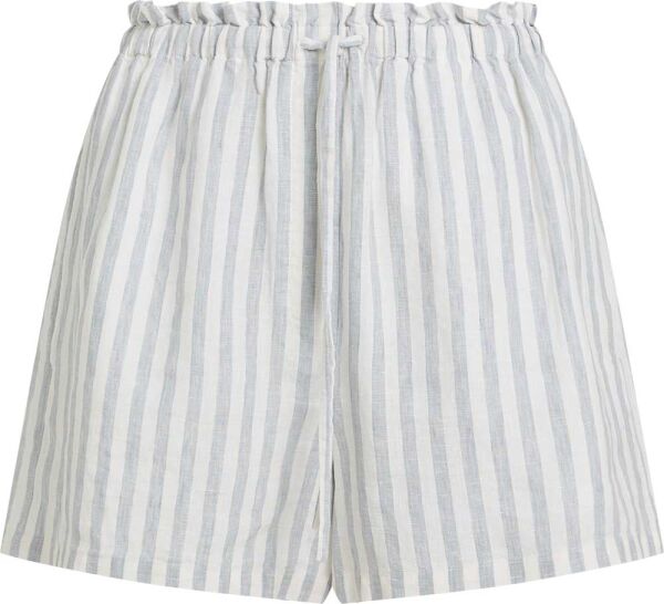 LINEN STRIPE PULL ON SHORT