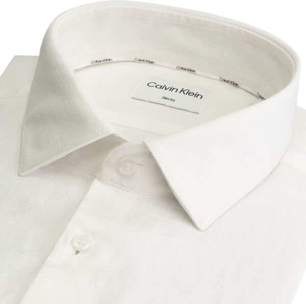 LINEN SOLID SLIM SHIRT