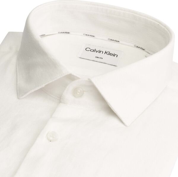 LINEN SOLID SLIM SHIRT