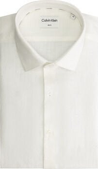 LINEN SOLID SLIM SHIRT