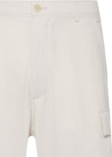 9 IN LINEN CARGO SHORT