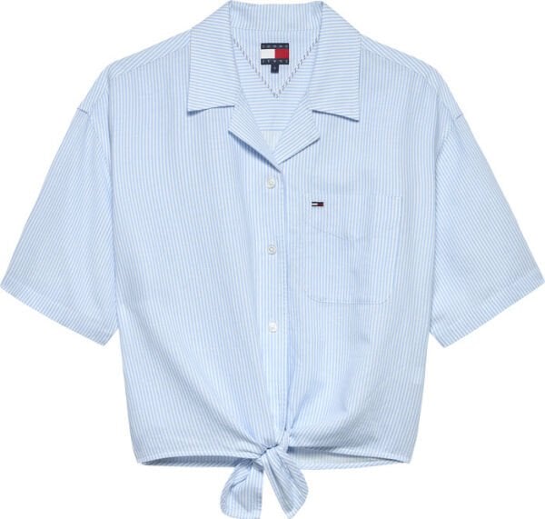 TJW TIE FRONT LINEN SHIRT