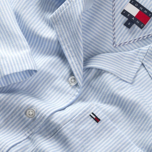 TJW TIE FRONT LINEN SHIRT