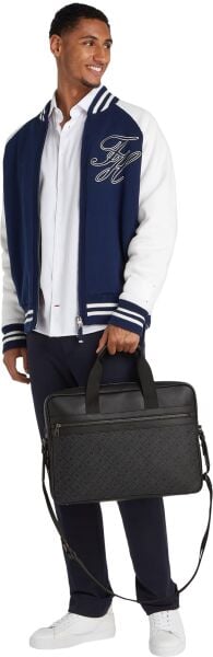 TH MONOGRAM COMPUTER BAG