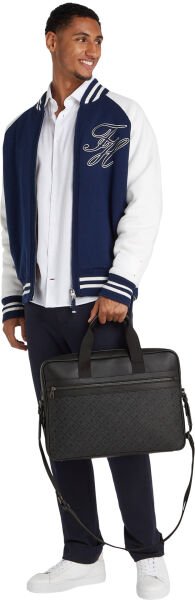 TH MONOGRAM COMPUTER BAG