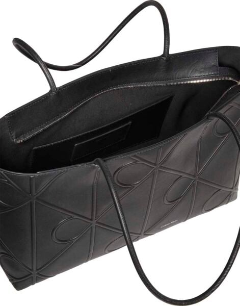 EMBOSSED AOP LEATHER TOTE