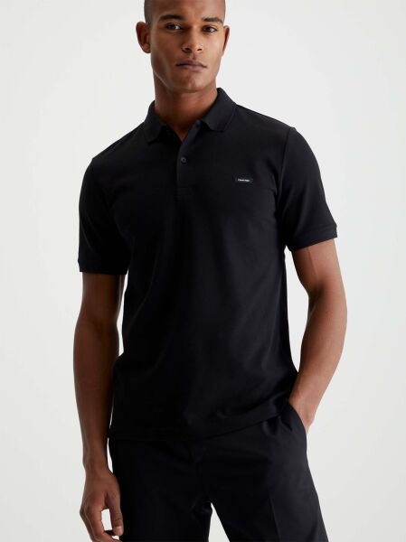 STRETCH PIQUE SLIM BUTTON POLO