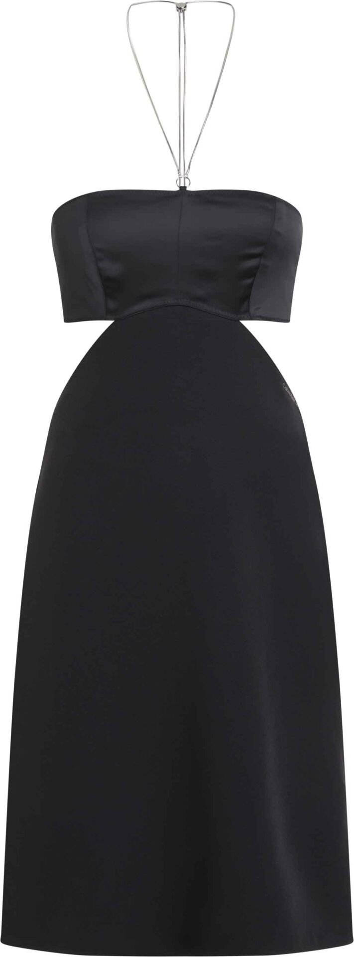 BUSTIER CHAIN DETAIL DRESS