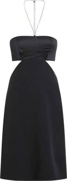 BUSTIER CHAIN DETAIL DRESS