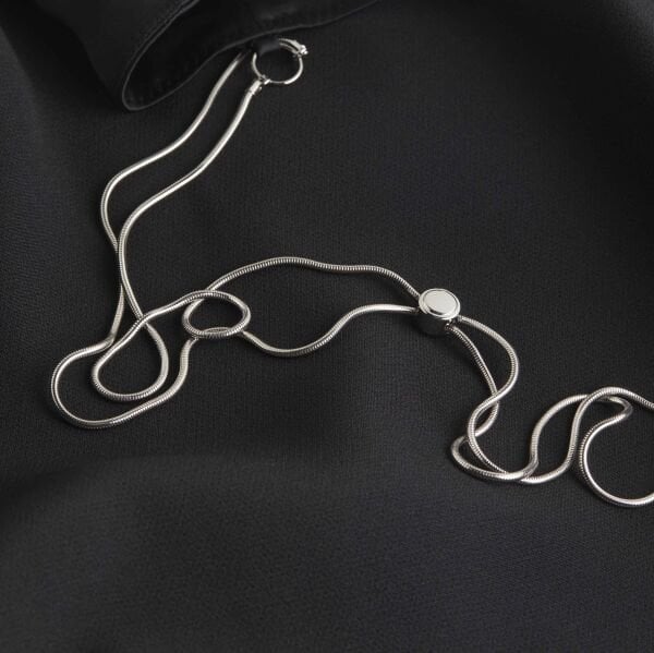 BUSTIER CHAIN DETAIL DRESS