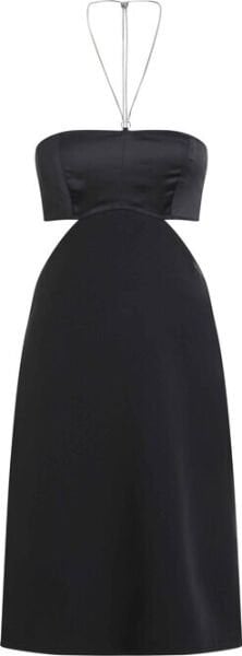 BUSTIER CHAIN DETAIL DRESS