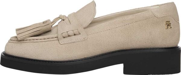TASSEL SQUARISH TOE SUEDE LOAF