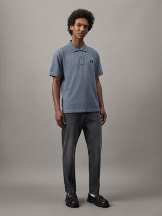 WOVEN LABEL POLO