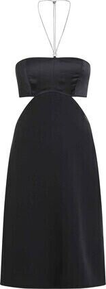 BUSTIER CHAIN DETAIL DRESS