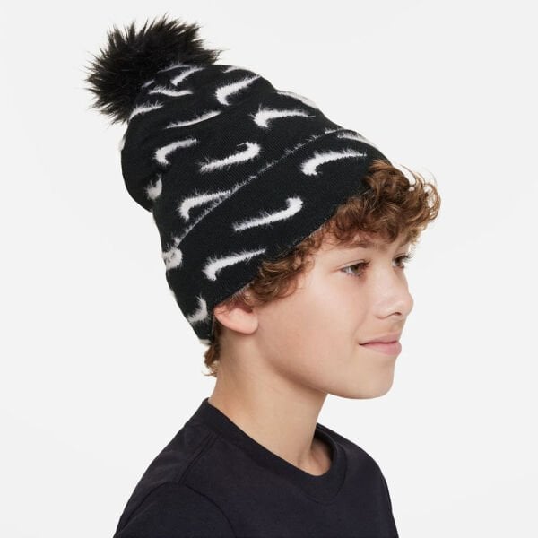 K NK PEAK BEANIE POM