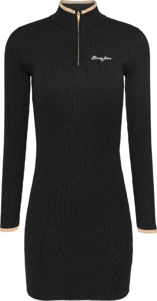 TJW METALLIC TIP ZIP SWTR DRES