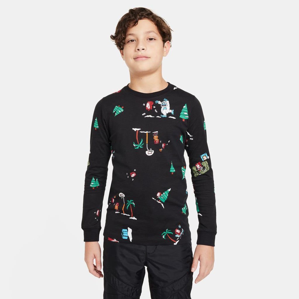 K NSW LS TEE BOXY AOP HO23