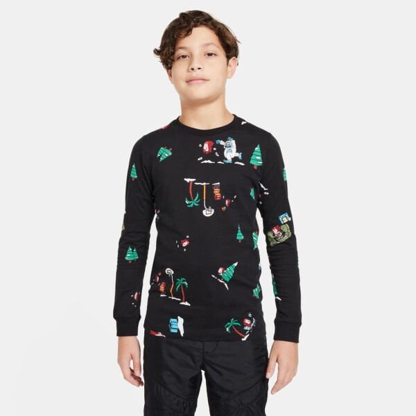 K NSW LS TEE BOXY AOP HO23