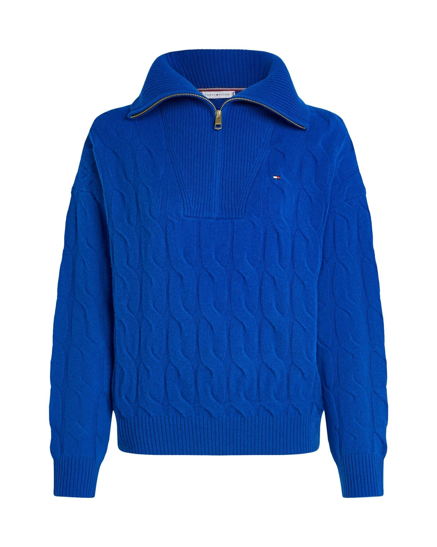 SOFT WOOL CABLE 1/2 ZIP LS SWT