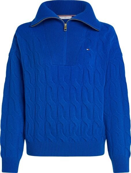 SOFT WOOL CABLE 1/2 ZIP LS SWT