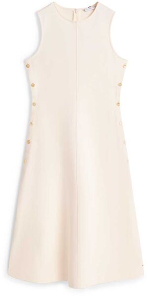 GOLD BUTTON LONG MIDI DRESS NS