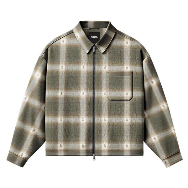 Larkspur Zip Plaid Flannel Shirt