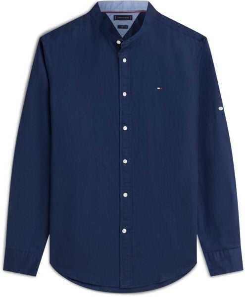CL LI BLEND STAND COLLAR SHIRT