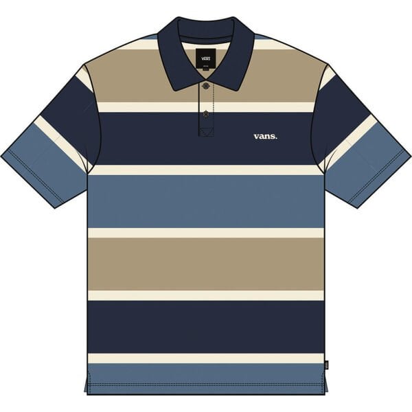 HALICREST STRIPE POLO SS