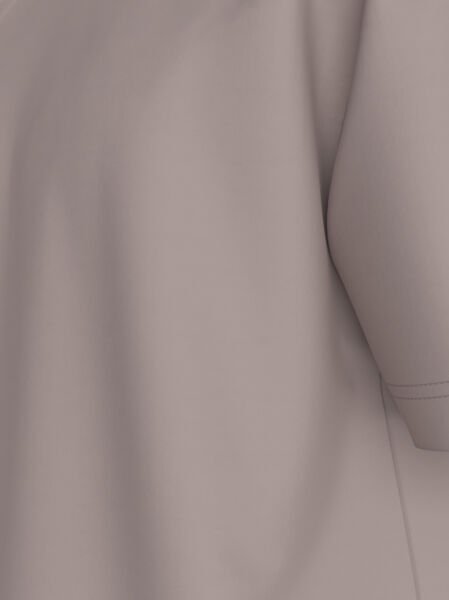 WOVEN LABEL RELAXED TEE Krem - S