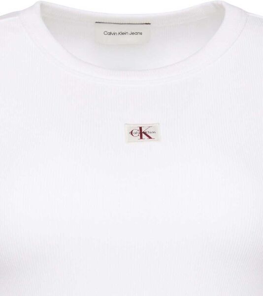 LS WOVEN LABEL 2X2 RIB CREW TO
