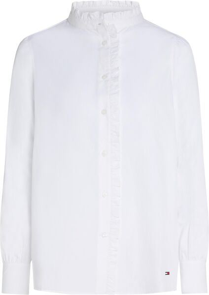 COTTON FRILL RELAXED SHIRT