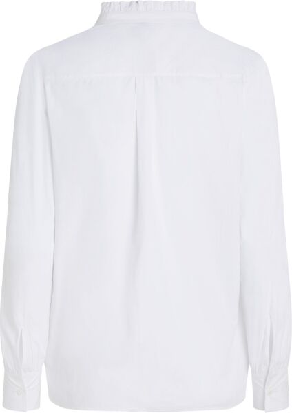 COTTON FRILL RELAXED SHIRT