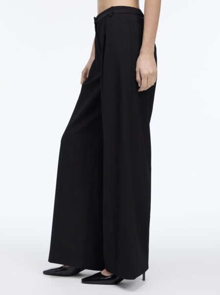 TRAVEL TWILL WIDE LEG PANT