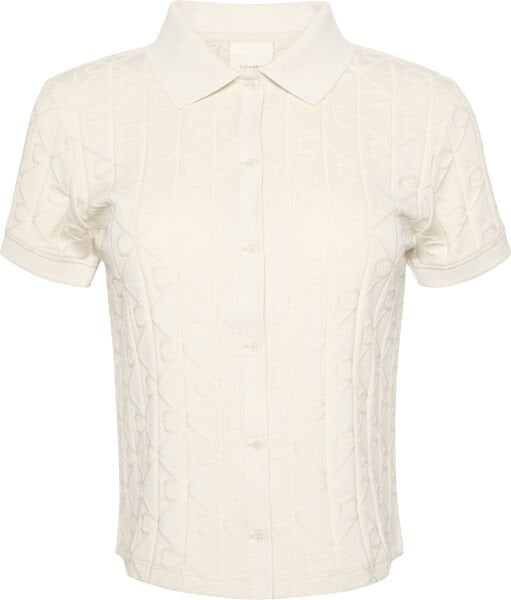 SS AOP JACQUARD POLO TOP
