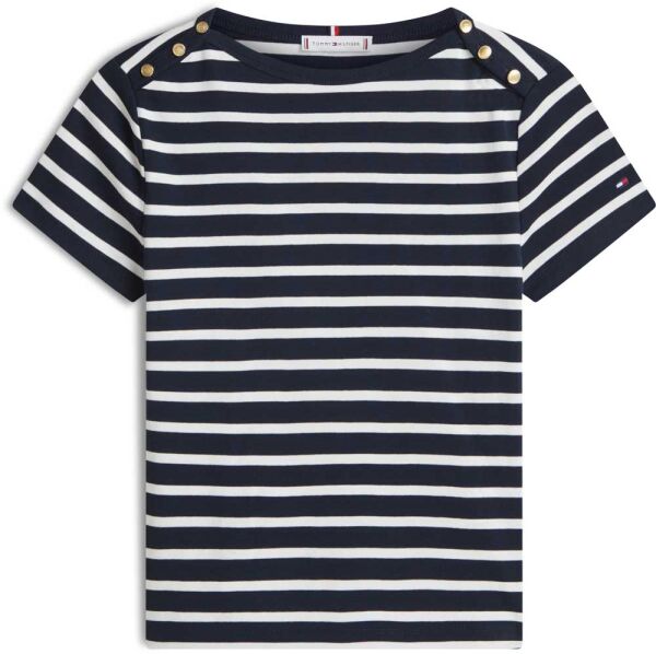 GOLD BUTTON SLIM SS TEE