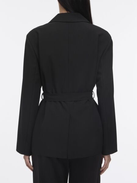 TRAVEL TWILL BELTED BLAZER