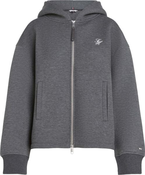 TH SCRIPT INTERLOCK ZIP HOODIE