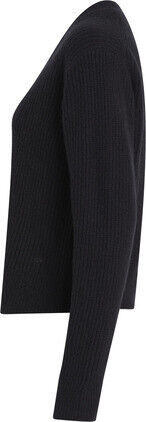 BOUCLE RIB V-NK RELAXED CARDIG