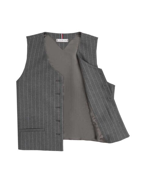 PINSTRIPE TAILORED VEST