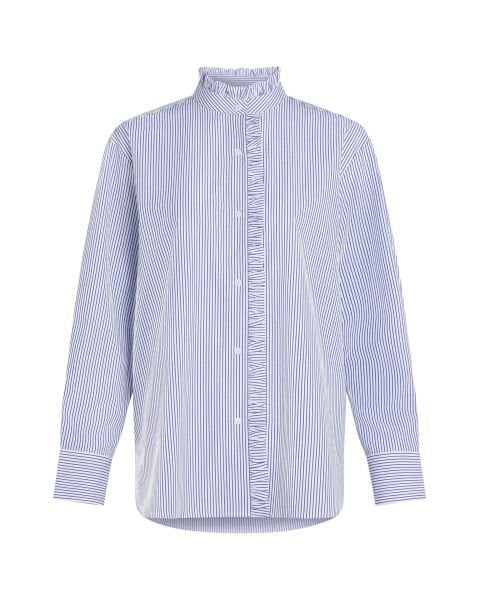 POPLIN RUFFLE SHIRT